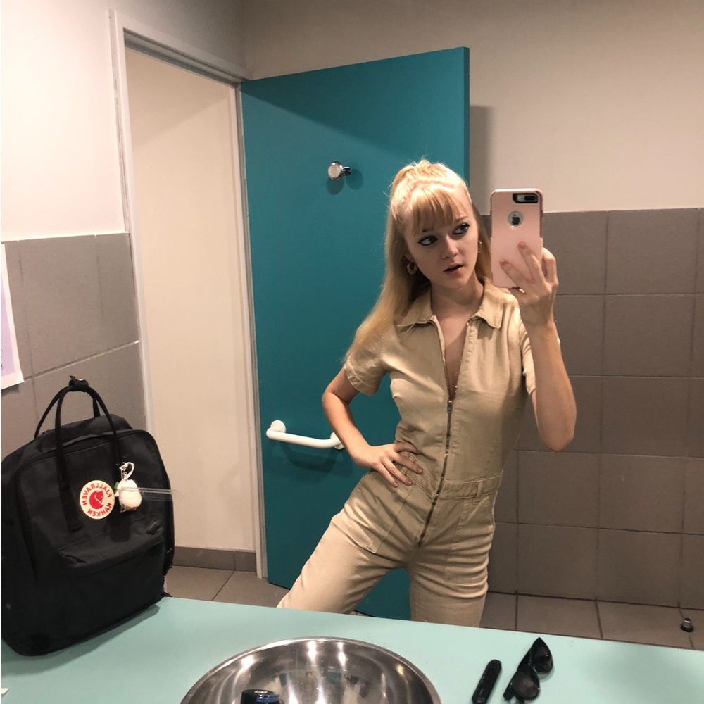 Mango Tan Jumpsuit